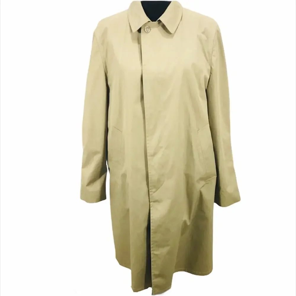 Crownwear Clarendon Faux Fur Lined Trench Coat Tan Size 38 Regular